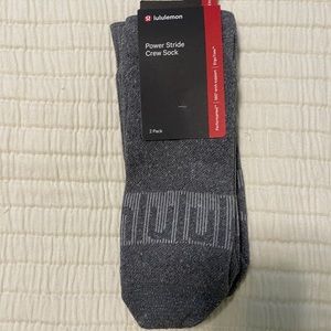 Lululemon 2 Pack Power Stride Crew Sock - NWT